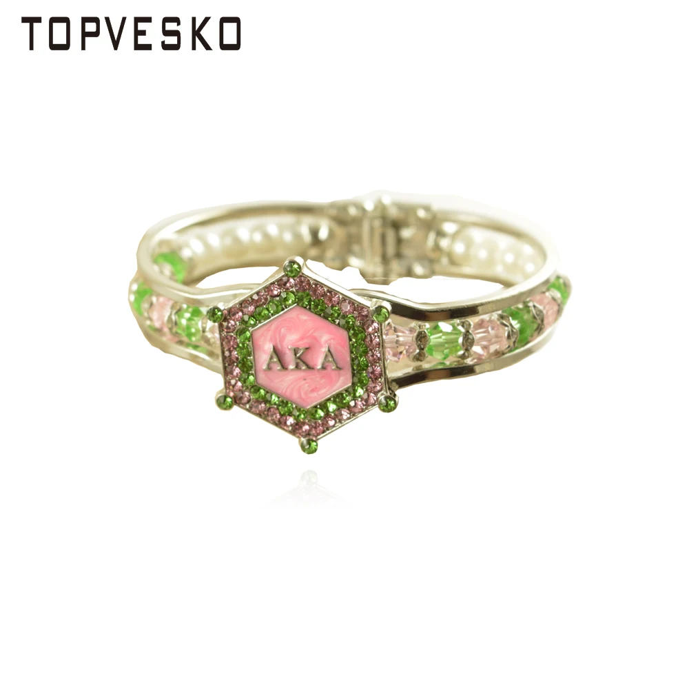 Drop shopping Сестринство Альфа КАПП Альфа Плющ сердце 1908 талисманы регулируемый браслет ювелирные изделия провода