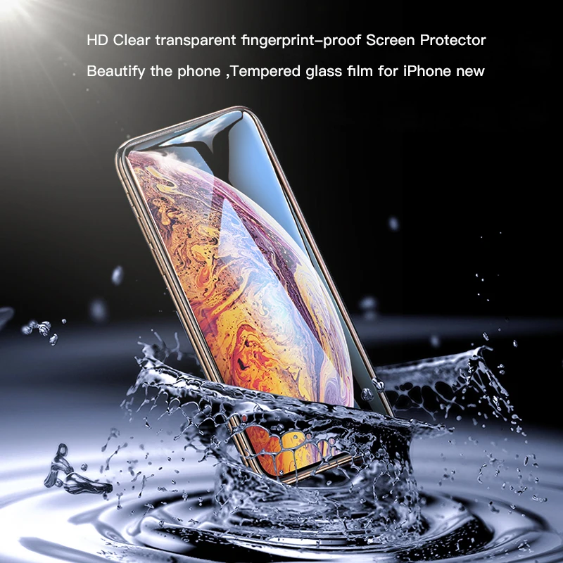WHATIF 9D протектор экрана из закаленного стекла для iPhone X Xs Max XR 6 7 8 plus переднее стекло