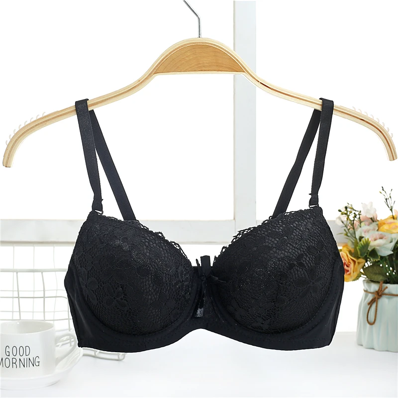 

Yasemeen 36-40B Plus Size Underwear for Women Sexy Lace Breathable Brassiere Dot Massage Push Up Bras Super Gather Bag Size Bras