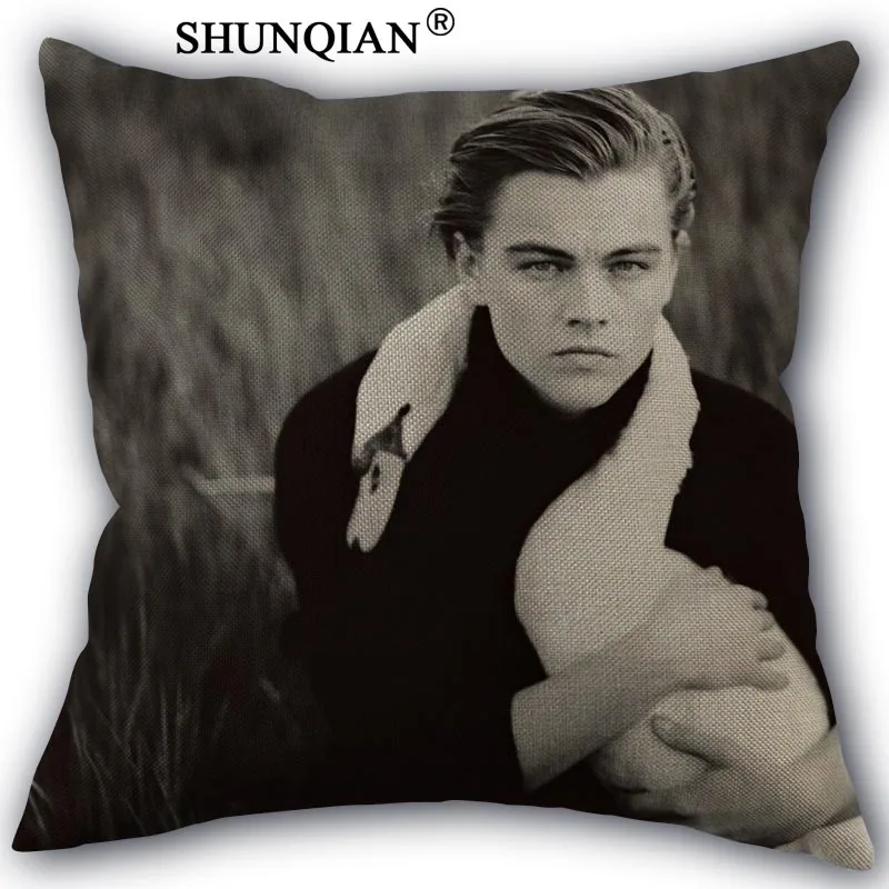 

Пользовательский Чехол-Подушка Leonardo dicapro для офиса, свадьбы, постельного белья, дивана, Винтажный чехол для подушки, чехол для дома, декорати...