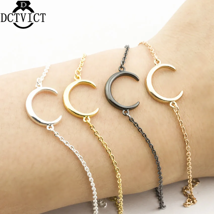 DCTVICT полумесяц Pulseras Mujer Moda 2018 Панк ювелирные изделия из нержавеющей стали