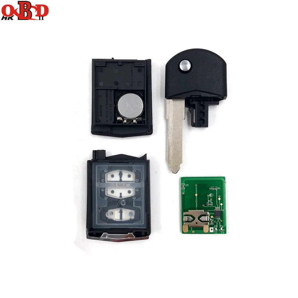 HKOBDII Новые 3 кнопки 433mhz 4D63 чип для нового Mazda Wings Rui флип дистанционного ключа