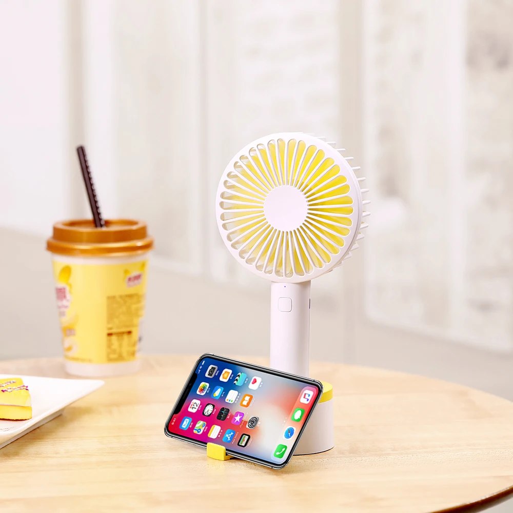 Мини портативный вентилятор с подставкой USB регулируемый ветряной ventilateur Крытый
