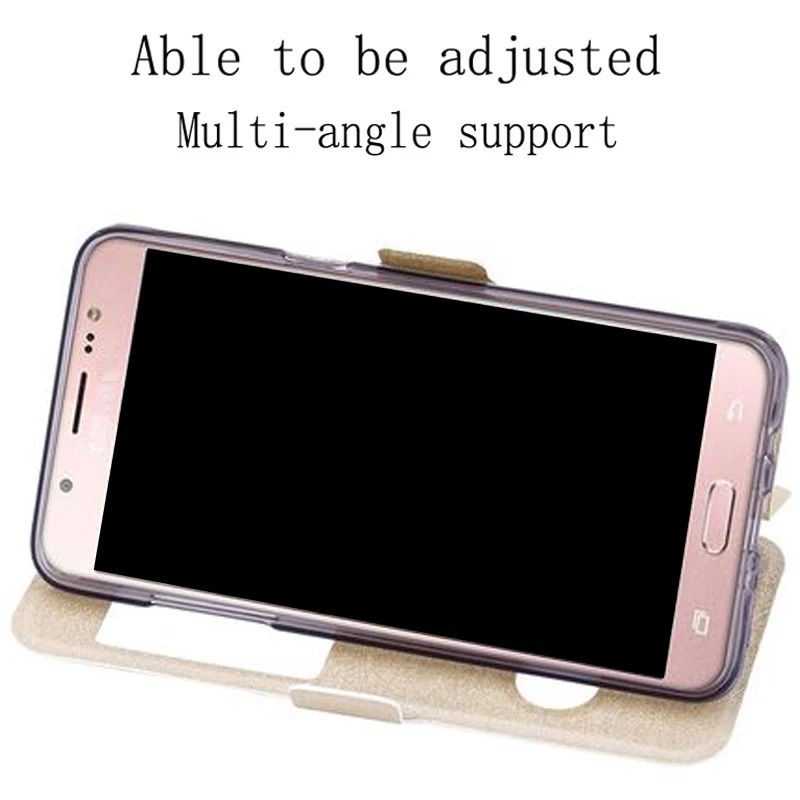 PU Leather Case For Samsung galaxy J5 J 5 2016 Flip Stand Window View Protective Cover J5108 J5109 J510X J56 5108 | Мобильные