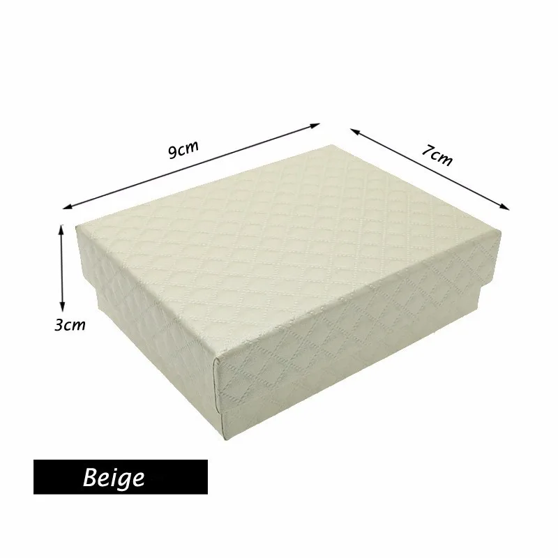 B9X7X3cm Новинка, 1 шт., квадратная коробка-органайзер для ювелирных изделий, обручальное кольцо для сережек, ожерелий, браслетов, Подарочная коробка, держатель, черный, белый, темно-синий c - Цвет: B9X7X3cm