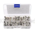 100 шт.лот 5x20 мм быстро выдувные стеклянные трубки предохранители в ассортименте наборы, быстро выдувные Стеклянные Предохранители