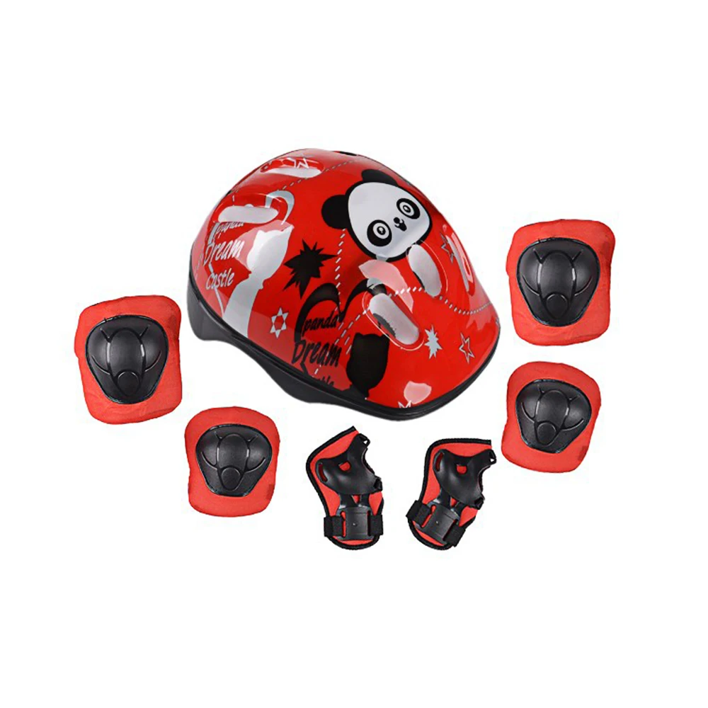 7Pcs/Set Balance Car Roller Skating Gear 7 Suit Children Skateboarding Helmet Skates Protective Devices Bicycle | Автомобили и