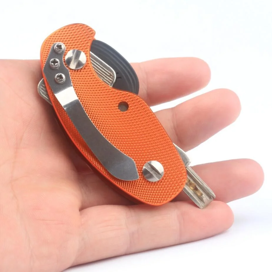 Алюминий сплав Key Holder Открытый EDC ключница для ключей карман Шестерни