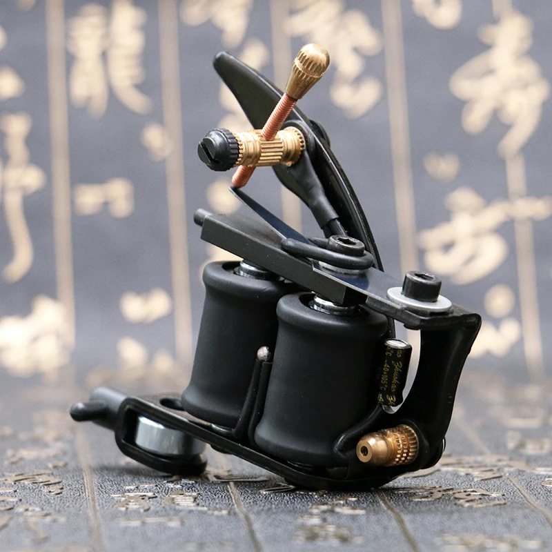 Новое поступление заводская цена ручная работа черная татуировочная машина