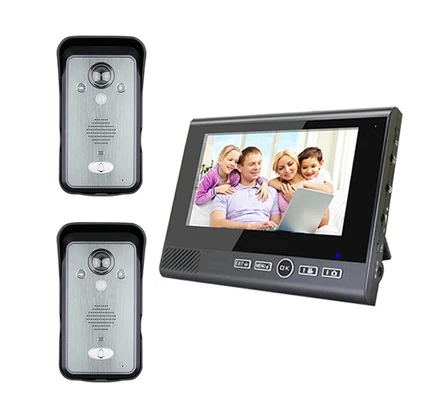 Xinslu 2 4G беспроводной 7 &quotсенсорный цветной TFT LCD Видео домофон система Открытый