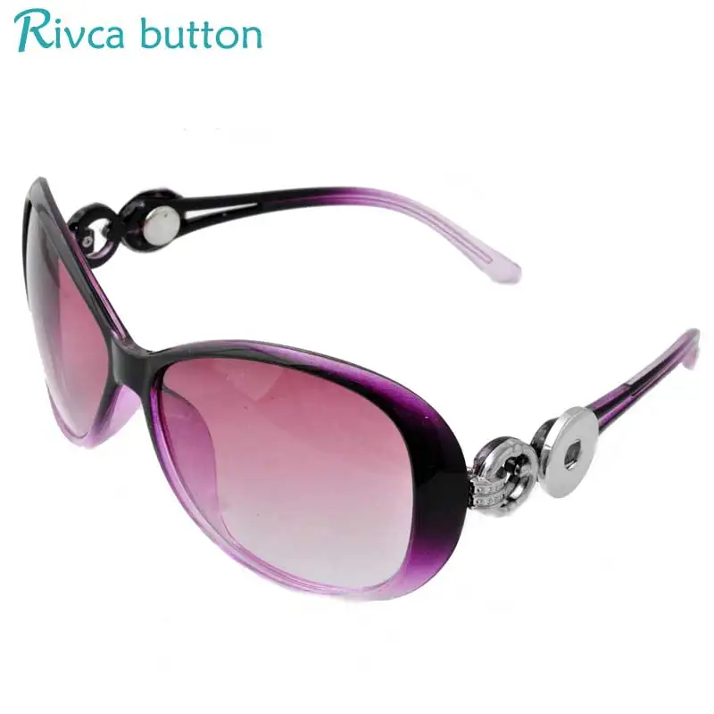 Rivca Snap Button Jewelry Adjustable Bracelet 18mm Metal Charms Black Leather Bracelets For Women P00928 | Украшения и аксессуары