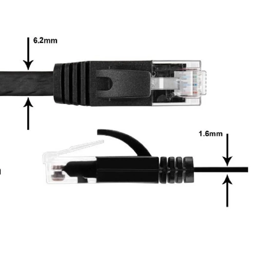 0 25 м 1 фут провод из чистой меди плоский сетевой кабель CAT6 UTP Ethernet соединительный
