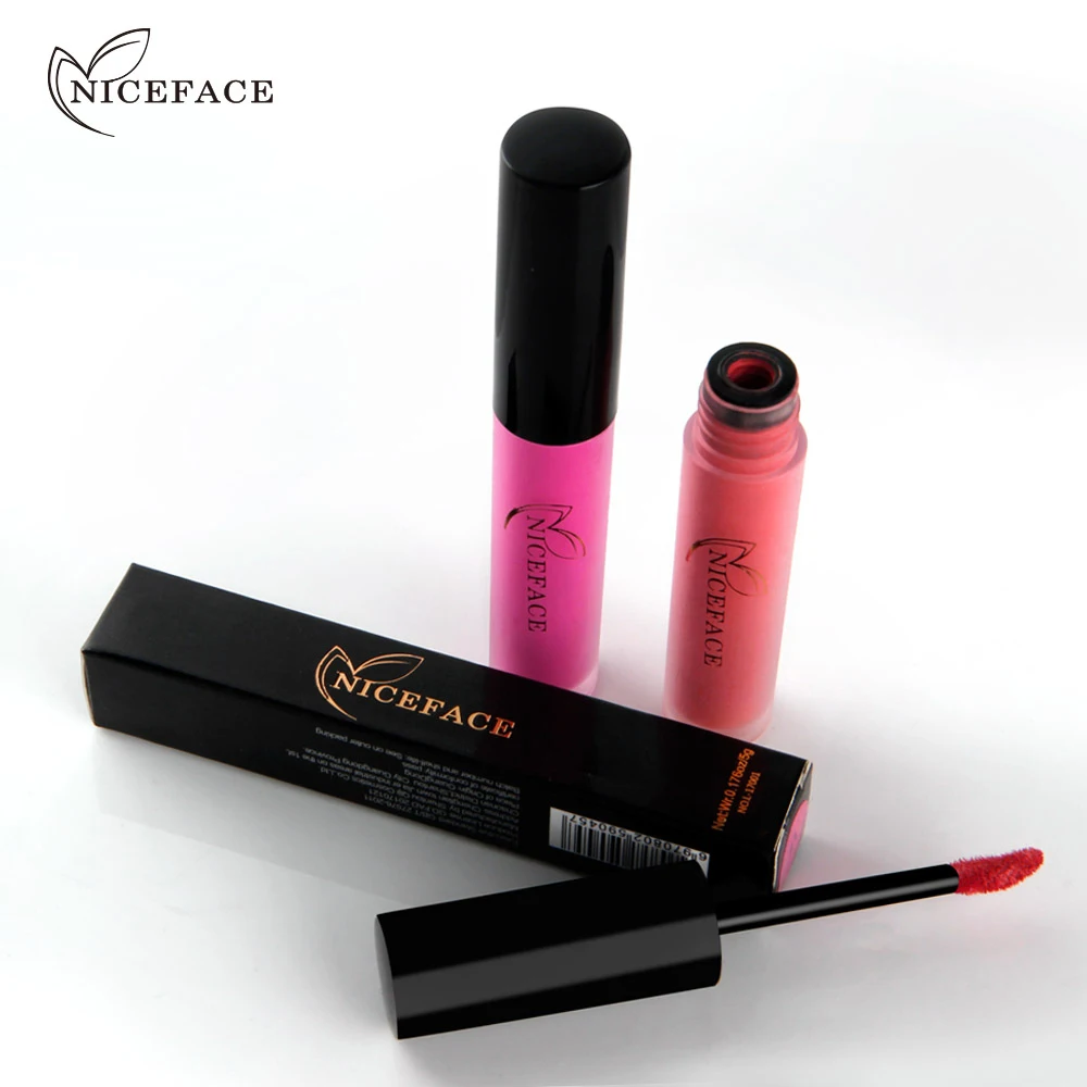 Водостойкая губная помада NICEFACE 1 шт. стойкая Матовая жидкая блеск для губ
