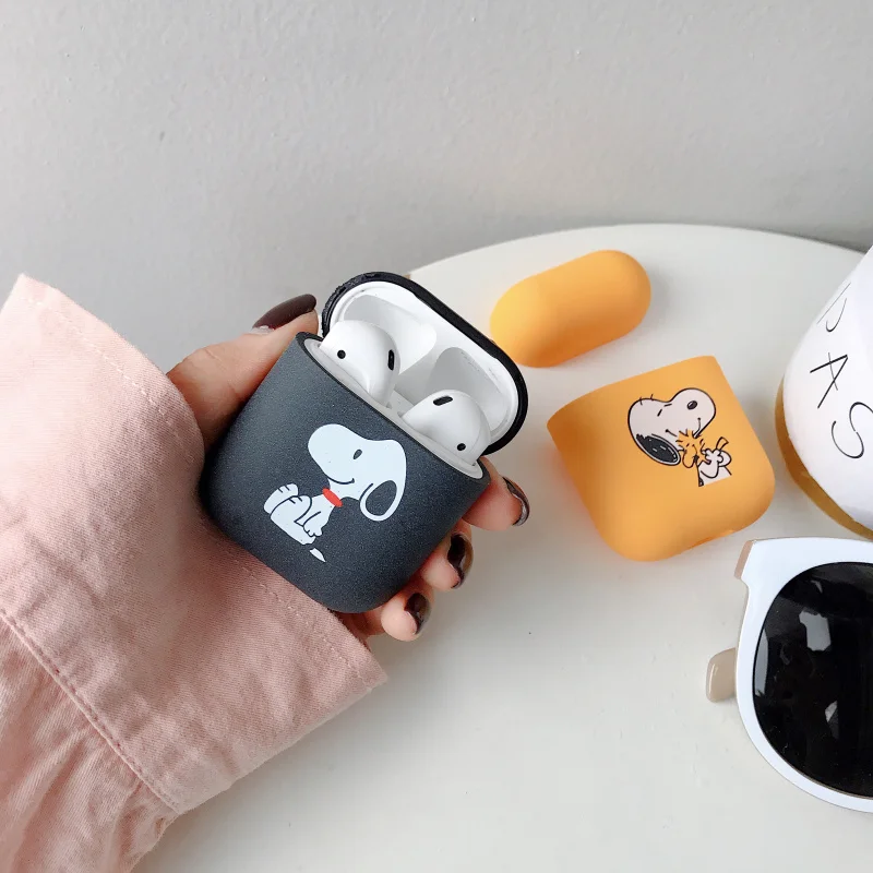 Мультяшный чехол для наушников для Apple Airpods 1/2 противоударный чехол для Apple гарнитура для Airpods чехол s матовый защитный чехол для пары