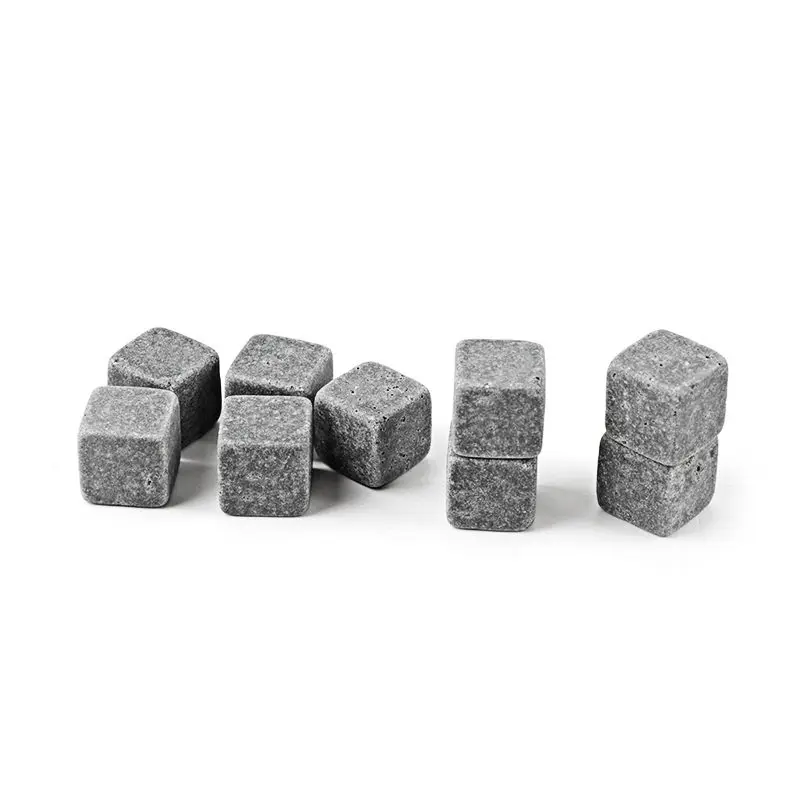 Whiskey Stones Reusable Ice Stone Chilling Rocks Cubes in Gift Box with Carrying Pouch Set of 9 for Bourbon | Дом и сад