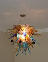 art design modern ceiling decorative led light source ac 110v 240v blown glass chandelier