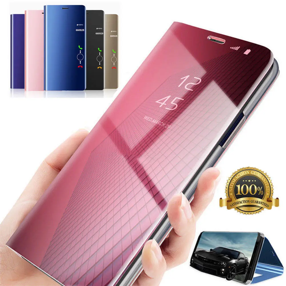 Роскошный зеркальный макияж Чехол для huawei mate 20 Pro Lite P20 полупрозрачный вид окна