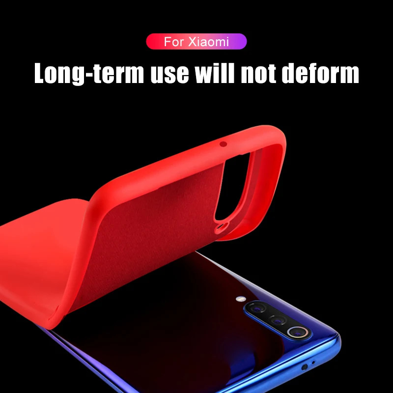 Liquid Silicon Case For xiaomi mi 9 mi9 case Plain Soft TPU Shockproof Coque Fundas Shell Anti-foul se 9se mi9se | Мобильные