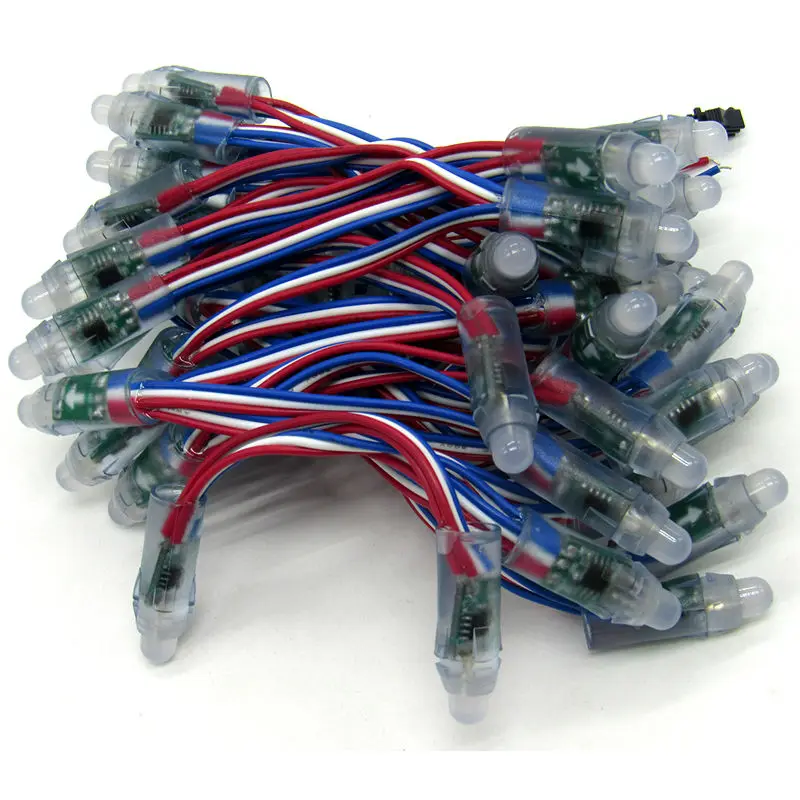 Полноцветный 5 в 12 мм WS2811 UCS1903 SM16703 rgb led pixel string light цифровой модуль 50