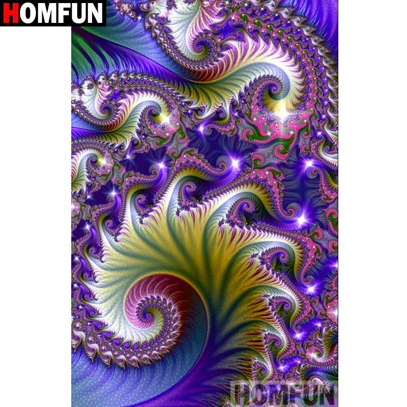 HOMFUN Full Square/Round Drill 5D DIY Diamond Painting &quotMandala flower&quot 3D Embroidery Cross Stitch Home Decor A15975 |