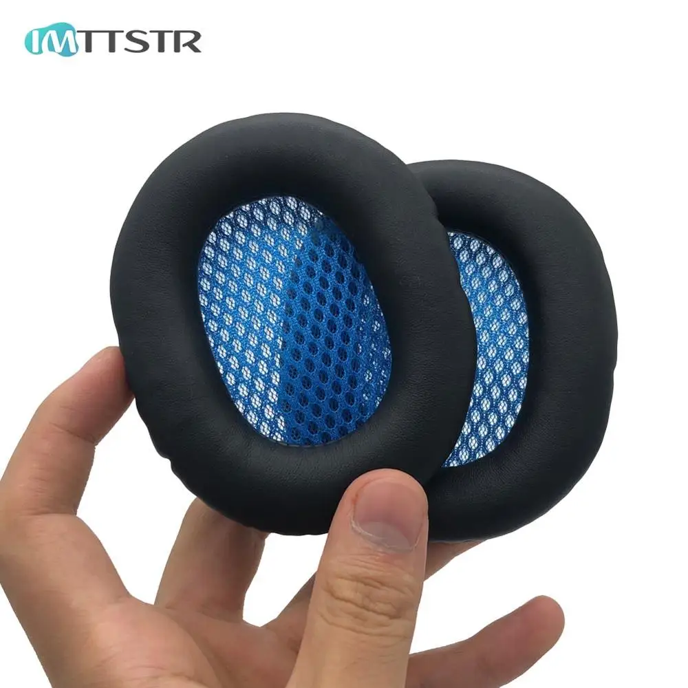 Синий IMTTSTR 1 Пара амбушюры Наушники крышка подушки Замена чашки для Philips SHB7250 SHB-7250 SHB 7250 гарнитура - Цвет: Синий