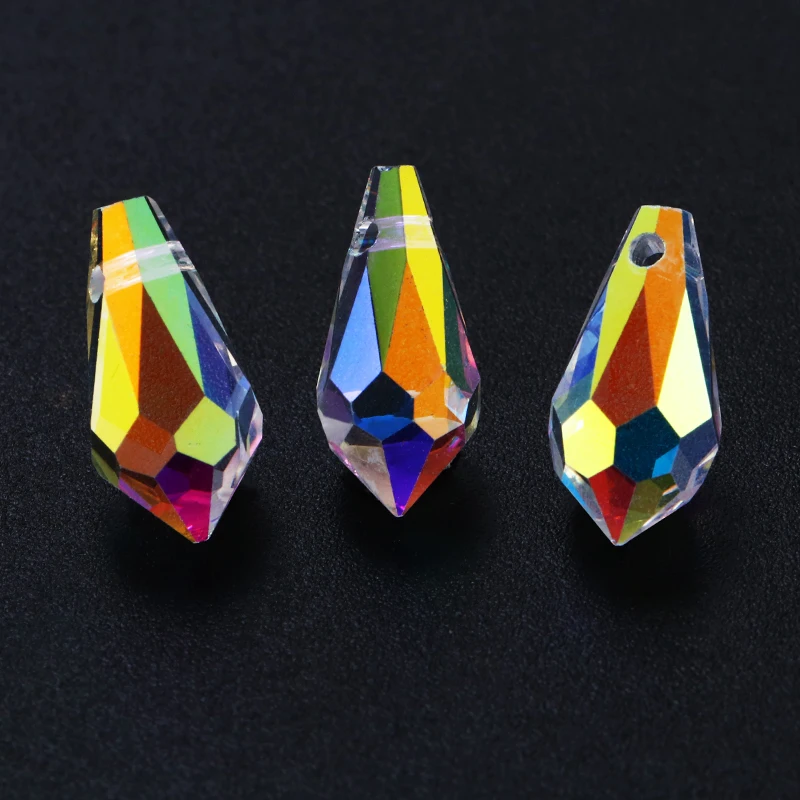5pcs/lot Angel Teardrop Glass Crystal Pendant Creation Women Necklace Dress Decoration accessories pendant beads No Neck | Дом и сад