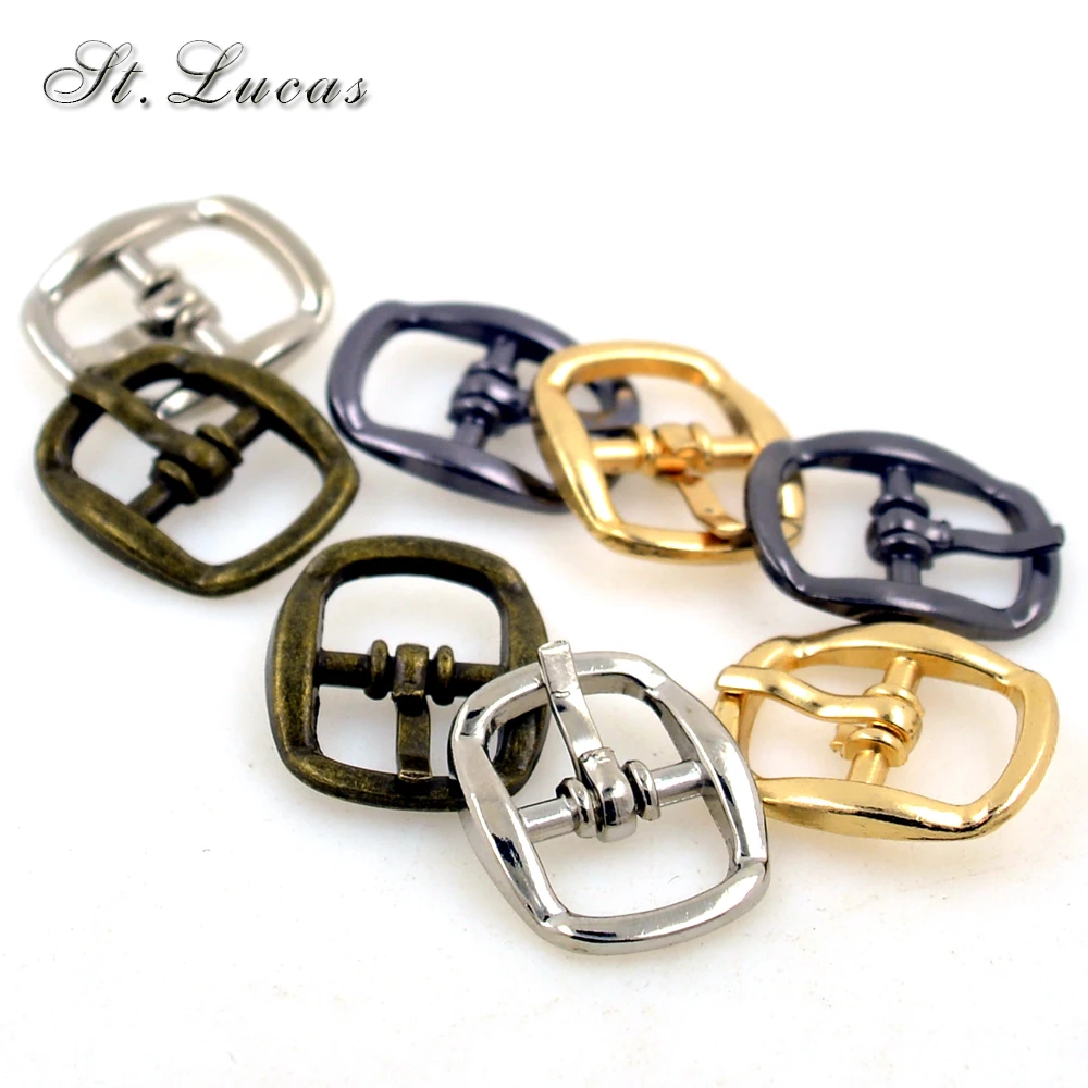 

New 50pcs/lot high quality silver bronze small width 9mm oval round alloy metal shoes bag Belt Buckles DIY Accessory Sewing