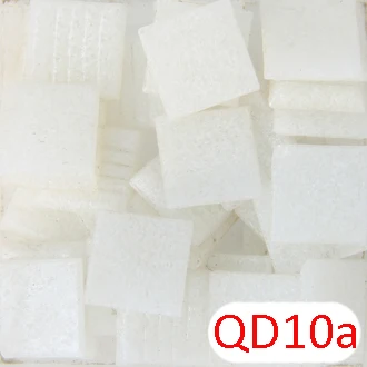 QD10a 200 г/68 шт 20X20 мм 3/4 дюймов белая черная серия кварцевая мозаика россыпью мозаики хобби, DIY поставщик материалов, Кварцевая стеклянная плитка - Цвет: QD10a