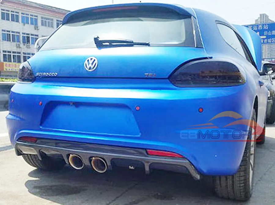 Неокрашенный задний диффузор для VW SCIROCCO R модель 2009 2014 V071F|diffuser|diffuser rear |