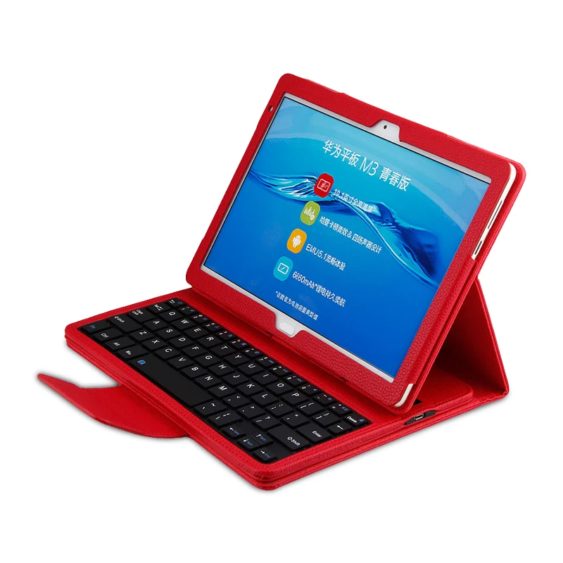 Чехол для huawei Mediapad M3 lite 10 BAH-W09 AL00 10," планшетный ПК беспроводной Bluetooth keyboa защитный чехол из искусственной кожи