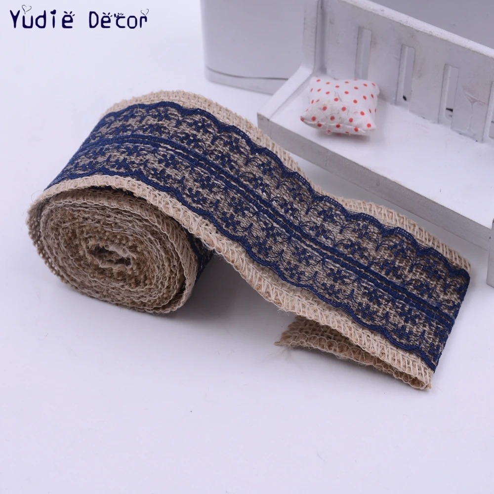 Длина 2 м в ширину 6 см натуральная кружевная отделка сделай сам венок Крафт лента