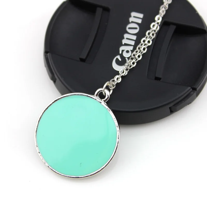 2020 спортивный костюм для малышей Цвет эмалированный круглый диск Кулон ожерелье