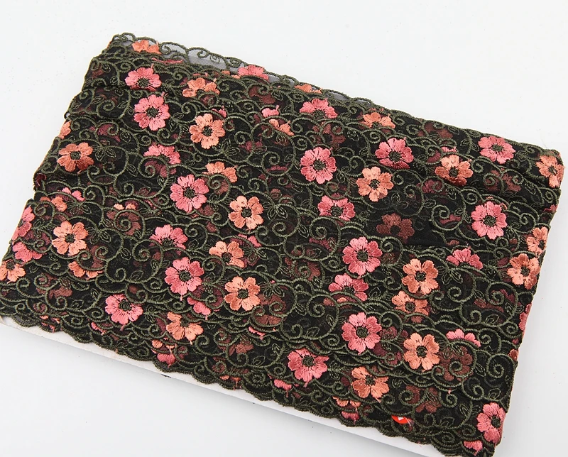 MLAEY 2Yards Exquisite Embroidered Flower Lace Trim High Quality Fabric DIY Craft&ampSewing Dress Clothing Accessories | Дом и сад
