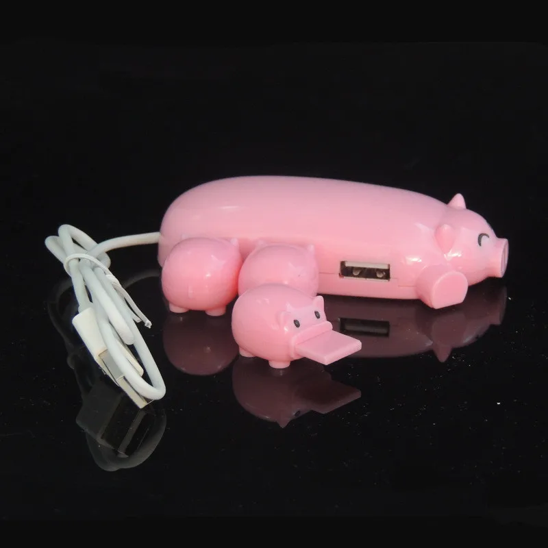 Micro USB свинья 3 порта 2,0 Зарядка светодиодный концентратор USB порт Обмен Переключатель OTG концентратор USB разветвитель для Apple Macbook Air ноутбук планшет