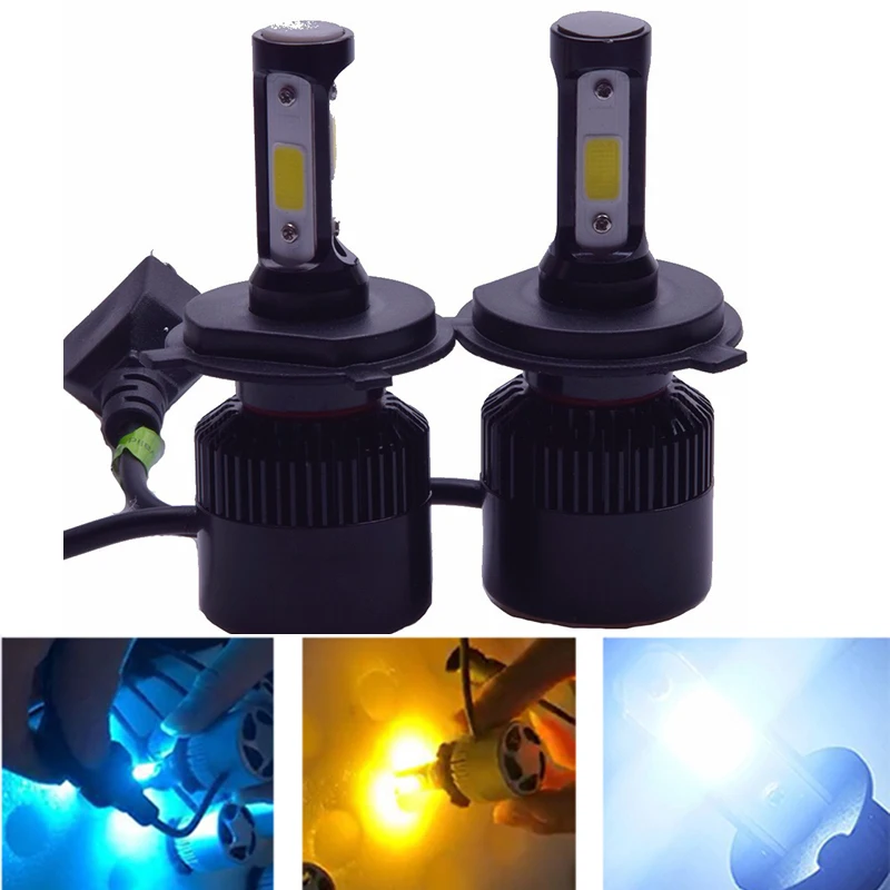 S2 H4 H7 H13 H11 H1 9005 9006 H3 COB светодиодный Del Faro 72 W фары для 8000LM Авто ФАРИ Lampadina Della Luce di Nebbia