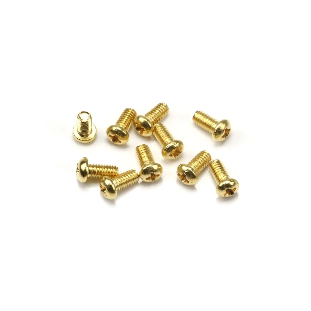 

500pcs M2*4 Brass Phillips Screws Round Head Cross Screw Socket Bolt Pan Screw