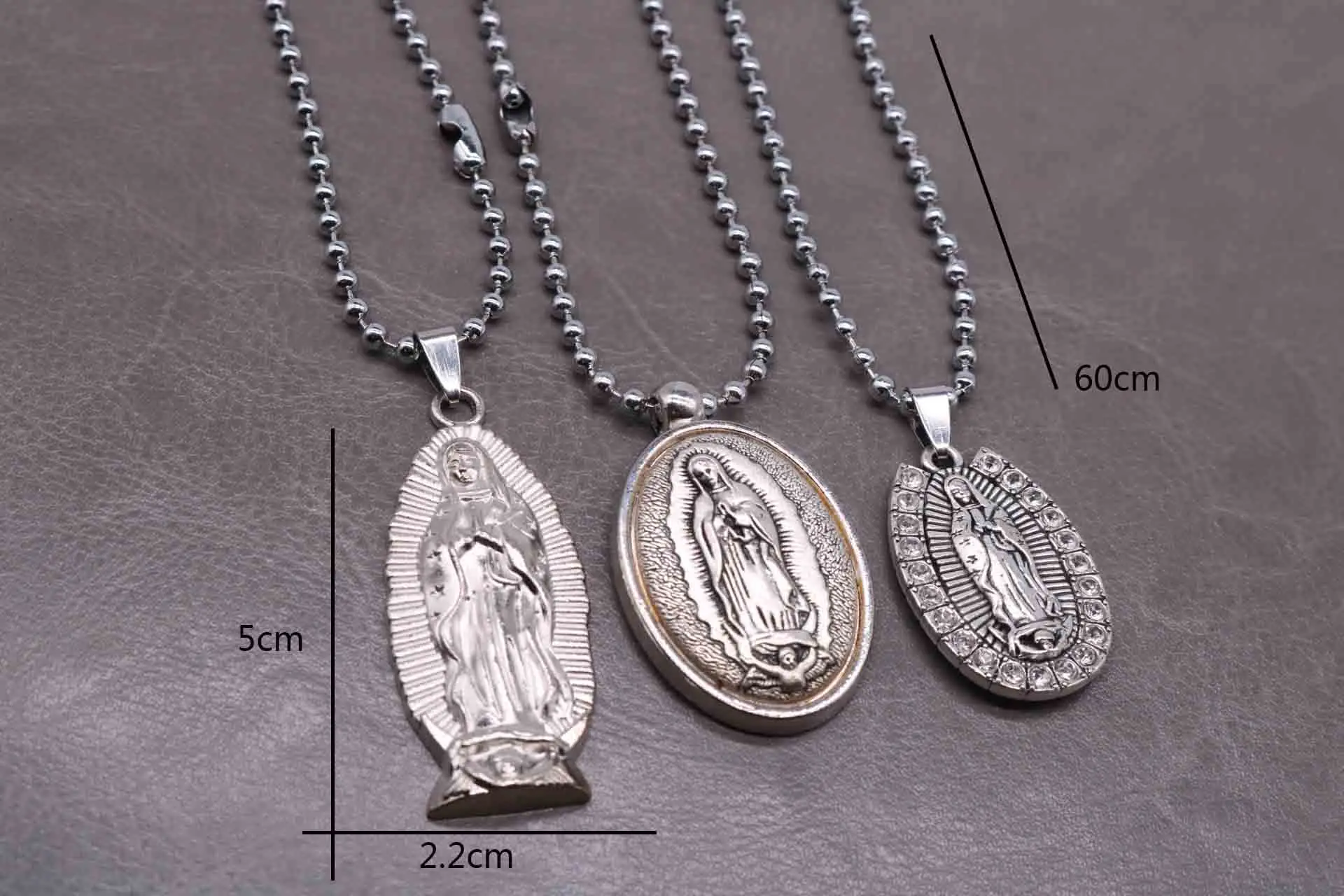 Розовое Ожерелье Guadalupe для женщин ожерелье из бисера с розарами. Гваделупа