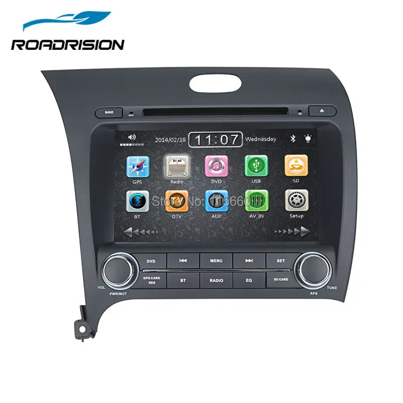 Автомобильный dvd плеер RoadRision 8 дюймов для Kia Cerato Pro K3 Forte 2013 2014 с 3G GPS навигацией Bluetooth
