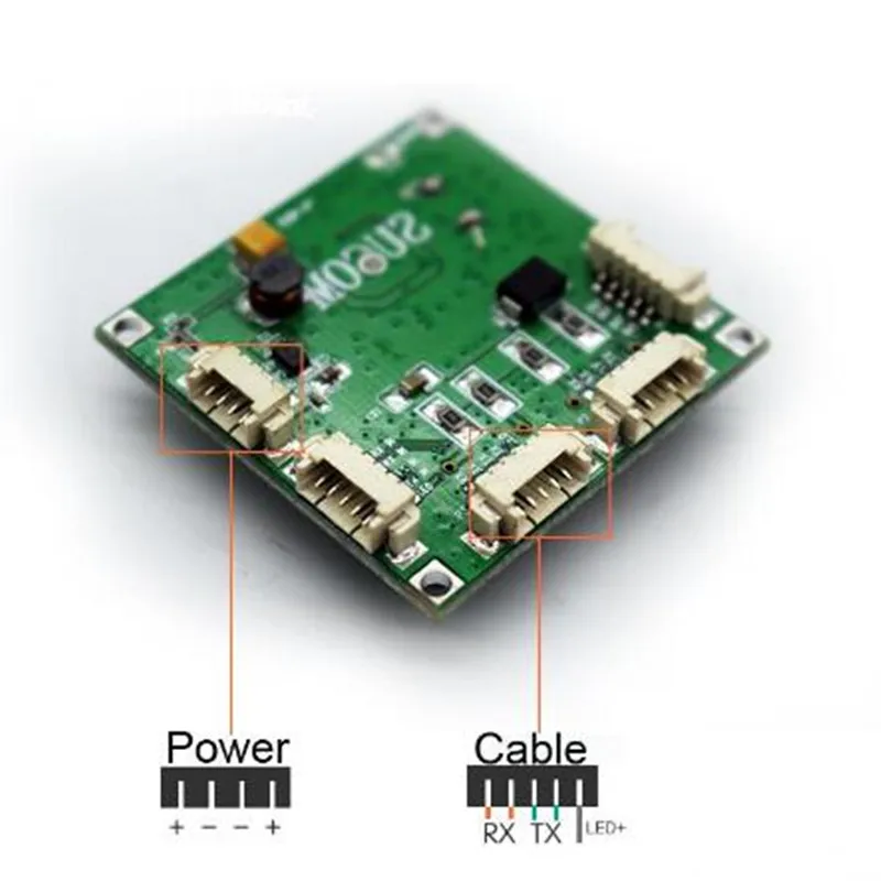 Мини PBCswitch модуль управления воспроизведением OEM Mini Размер 4 Порты сетевые