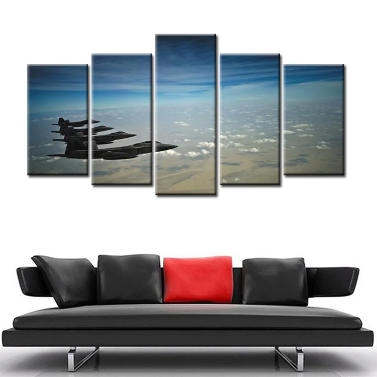 Canvas Paintings Wall Art HD Prints Framework Home Decor 5 Piece/Pcs Aerial landscape Pictures/Abstrac- (146) | Дом и сад