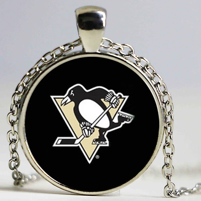 Free Shipping Penguins pendant necklace with antique silver chain hockey jewelry | Украшения и аксессуары