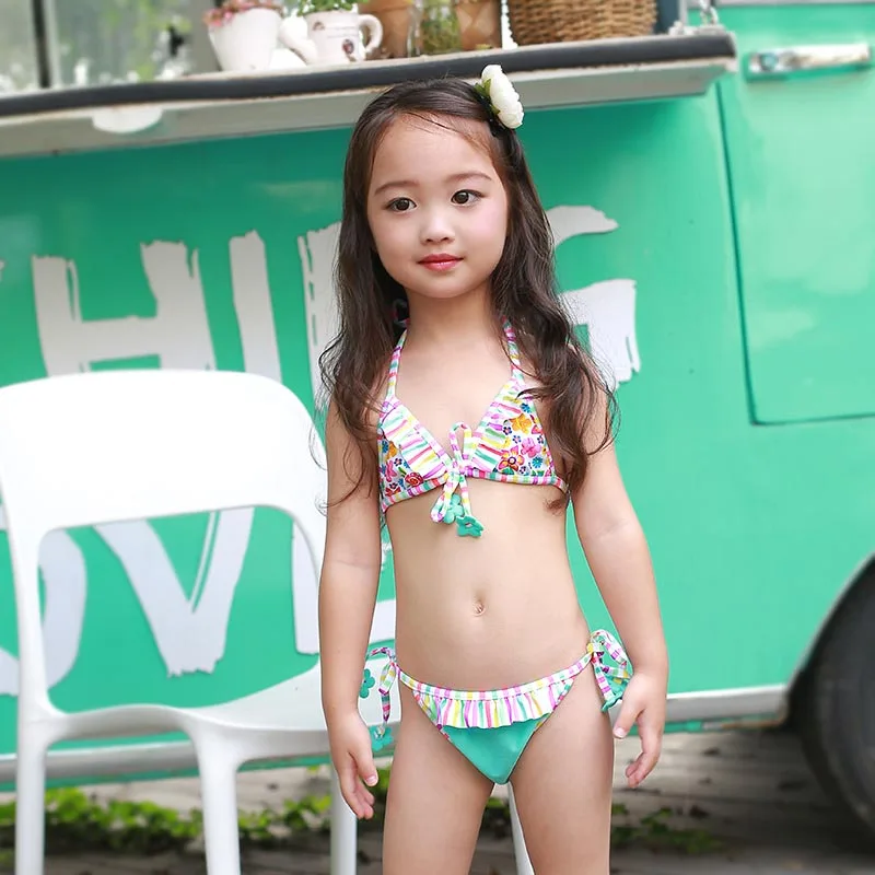 2018 новый маленький детский купальный костюм милый индивидуальный синий