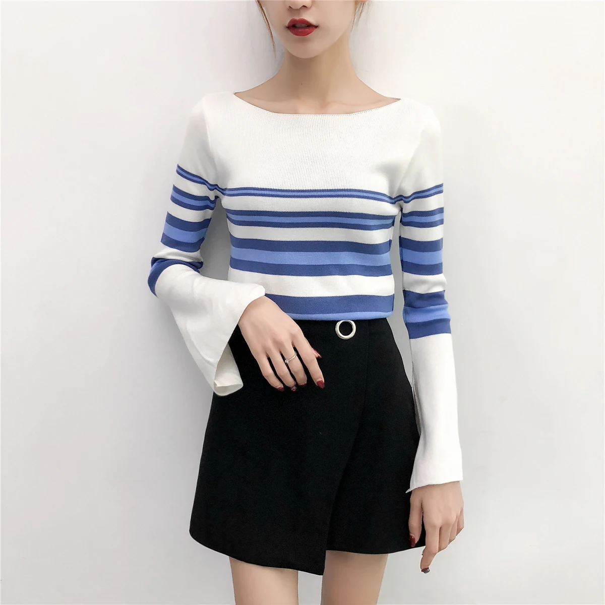 Женские свитера Модный женский пуловер 2020 вязаный свитер для женщин с длинным