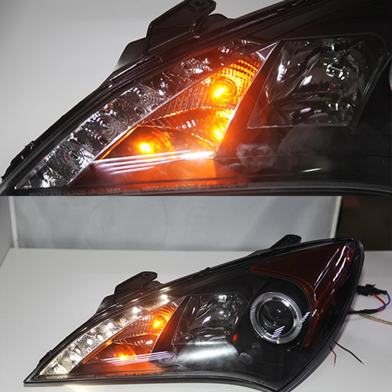 Для HYUNDAI Rohens Genesis Coupe светодиодный ная фара ангельские глазки 2009 20102011 2012 года фары