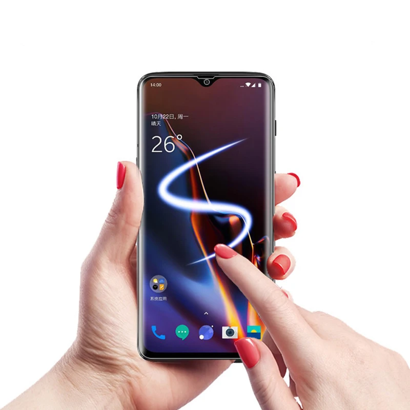 EXUNTON 3 шт для Oneplus 6 6T 5T 3T 3D полное покрытие ультратонкая Супер Прозрачная мягкая