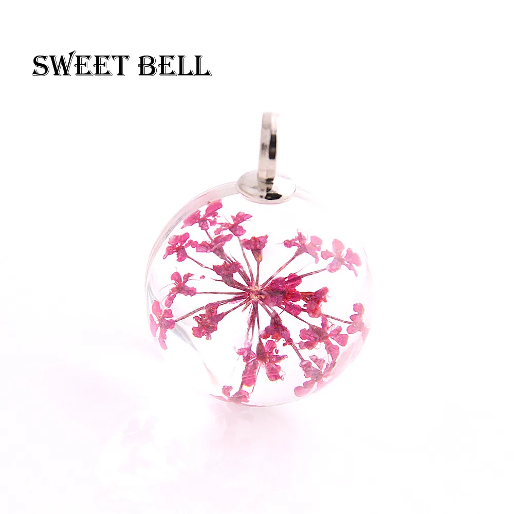 SWEET BELL 5 шт. круглые Уникальные Подвески для ожерелья 20 мм подвески в виде сухих