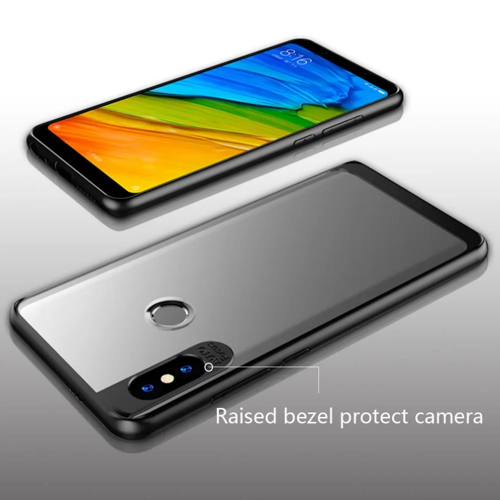 Чехол для Xiaomi Redmi Note 5 полноразмерный защитный тонкий прозрачный чехол из ТПУ и