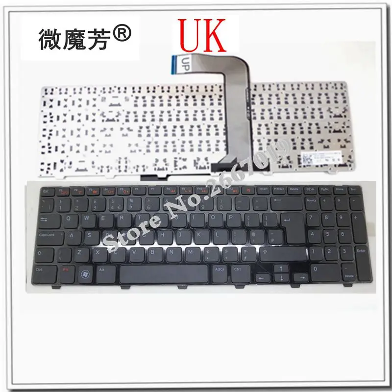 

UK New for DELL N5110 M501Z M5110 M511R 15R Ins15RD-2528 2728 laptop Keyboard