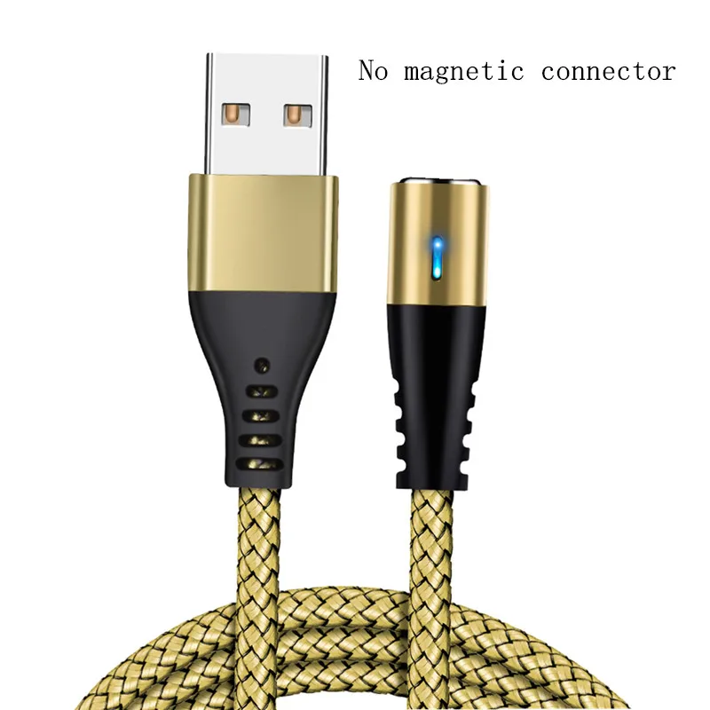 Only wire no plug Олаф Круглый Магнитный кабель для iphone Xs max 7 8 plus Быстрая зарядка type C Micro Usb шнур для samsung S9 S10 кабели для мобильных телефонов - Цвет: Only wire no plug