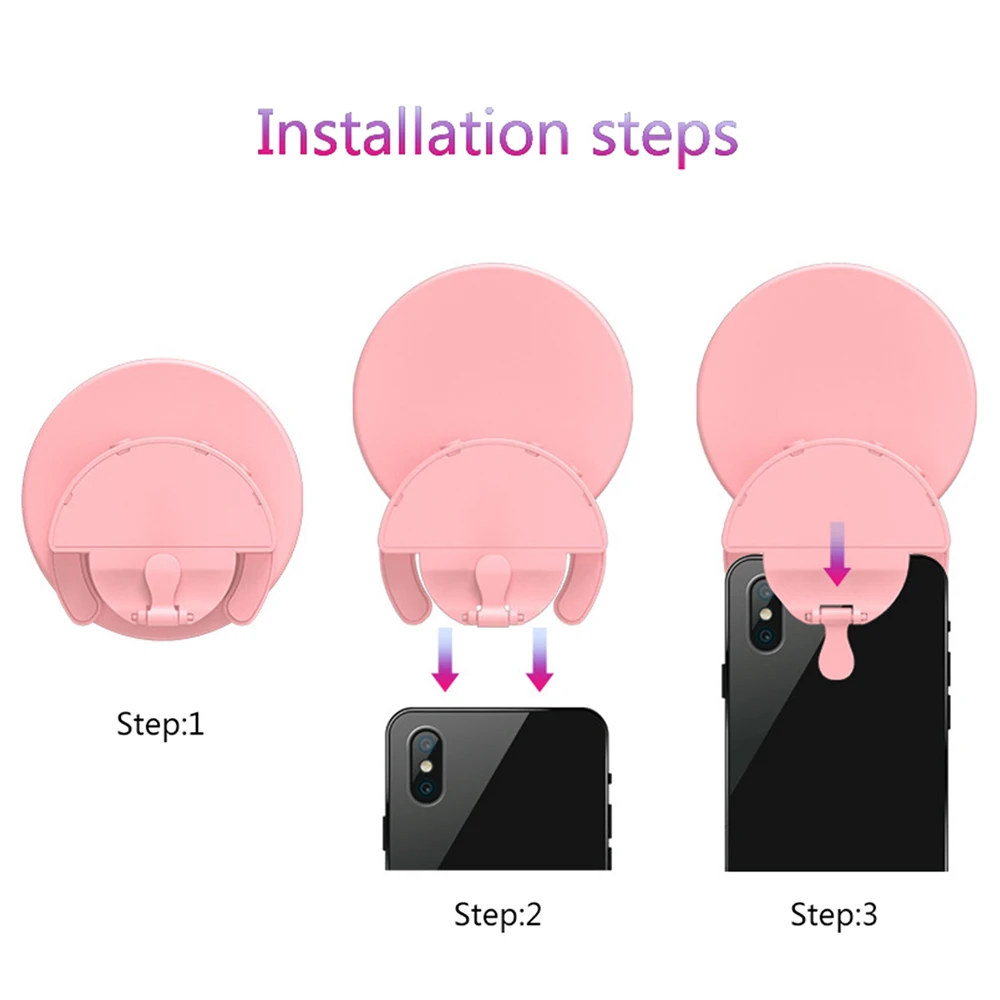 Portable LED Selfie Flash Led Camera Clip-on Mobile phone ring light video Night Enhancing Fill Light | Электроника